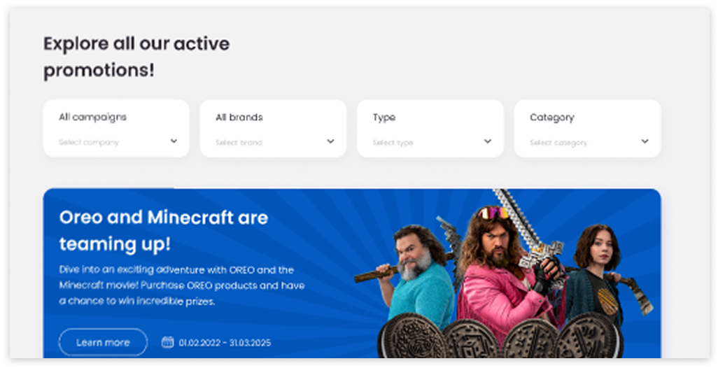 Explore promotions